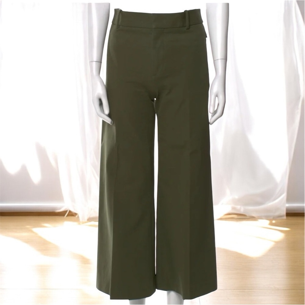 Frame Denim Olive Wide Leg Pants
